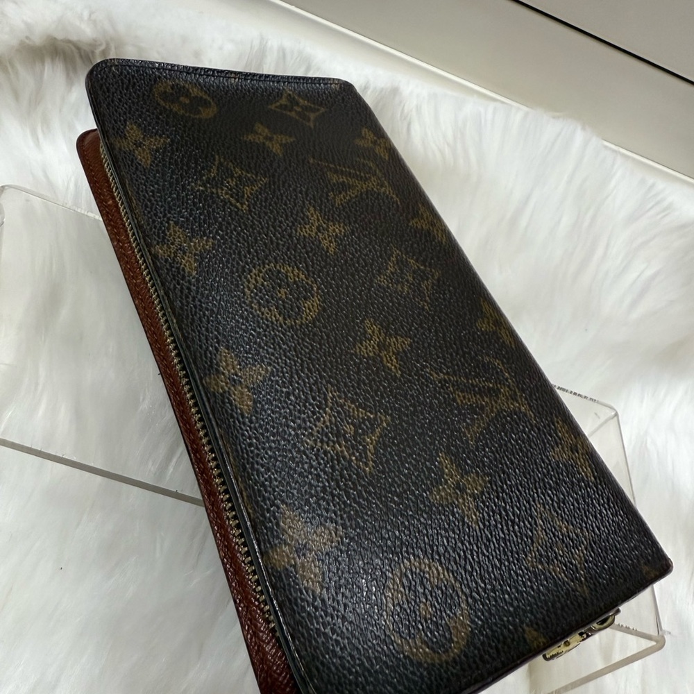 Vintage Louis Vuitton Monogram Portomone Zipper Round Long Wallet - Picture 2 of 16